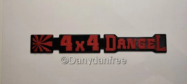 Dangel 4x4,peugeot j5,citroen c25,peugeot 505,plaque,stiker,logo