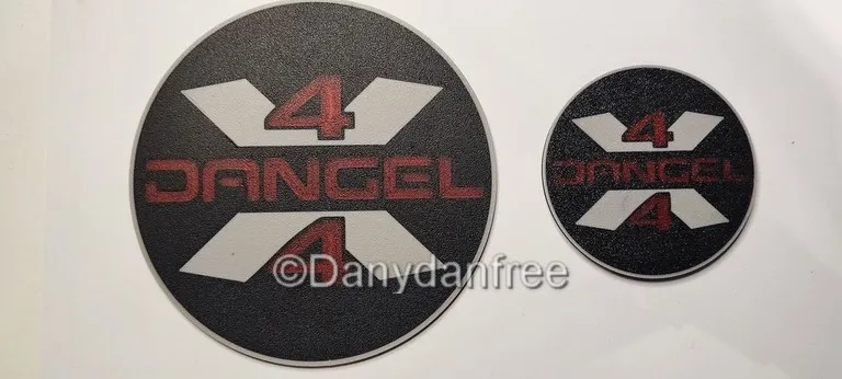 Dangel 4x4,peugeot j5,citroen c25,peugeot 505,plaque,stiker,logo