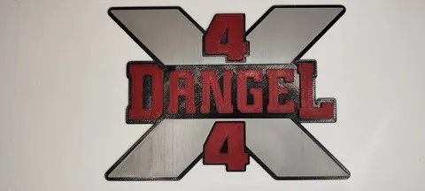 Dangel 4x4,peugeot j5,citroen c25,peugeot 505,plaque,stiker,logo