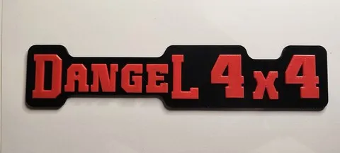 Dangel 4x4,peugeot j5,citroen c25,peugeot 505,plaque,stiker,logo